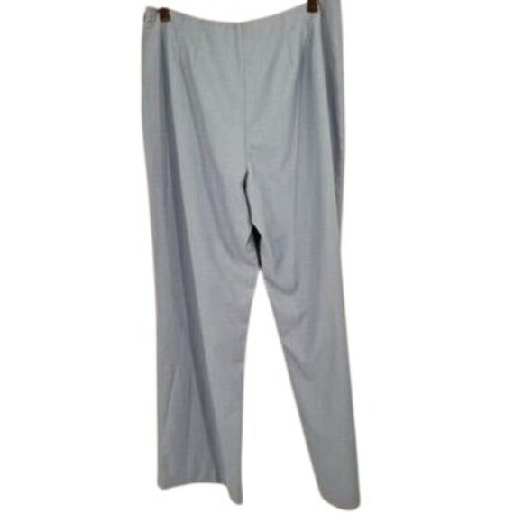 Due Per Due Womens Light Blue Dress Pants side zip lined Size 10 - Picture 10 of 12